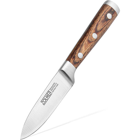 Gemüsemesser aus Edelstahl & Pakkaholz